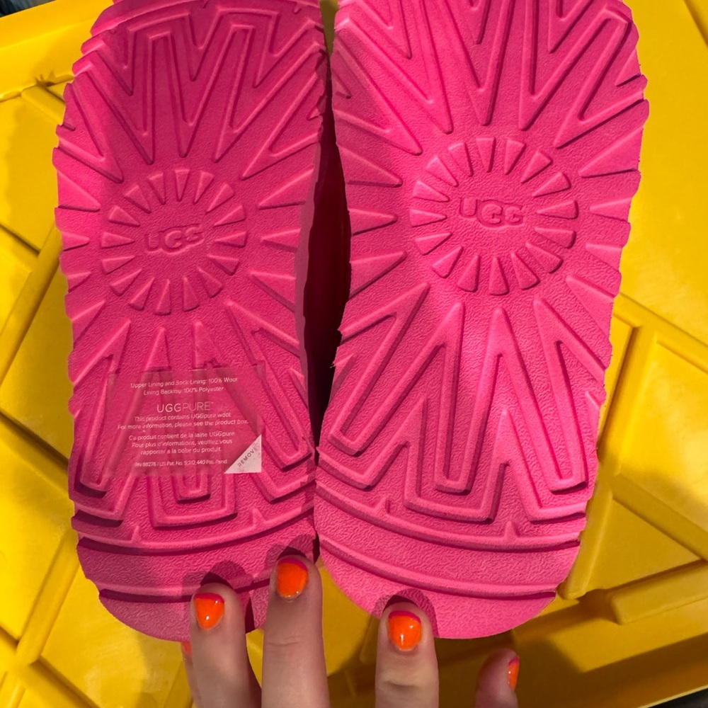 UGG Classic Clear Mini Boot in Taffy Pink - Picture 5 of 5